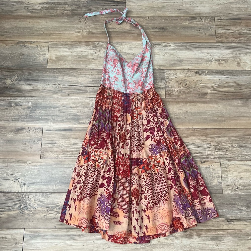 Anthropologie Halter Sundress Midi